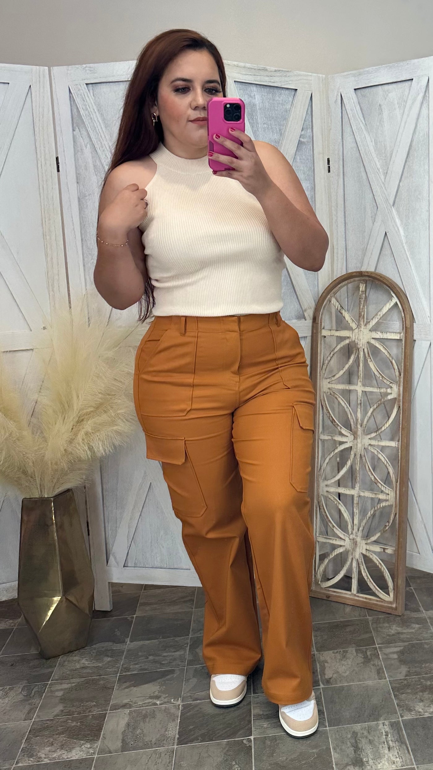 Kimora Cargo Pants (Camel)