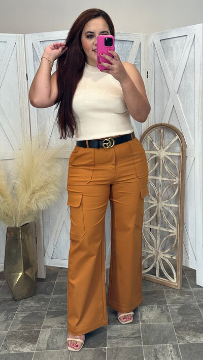 Kimora Cargo Pants (Camel)