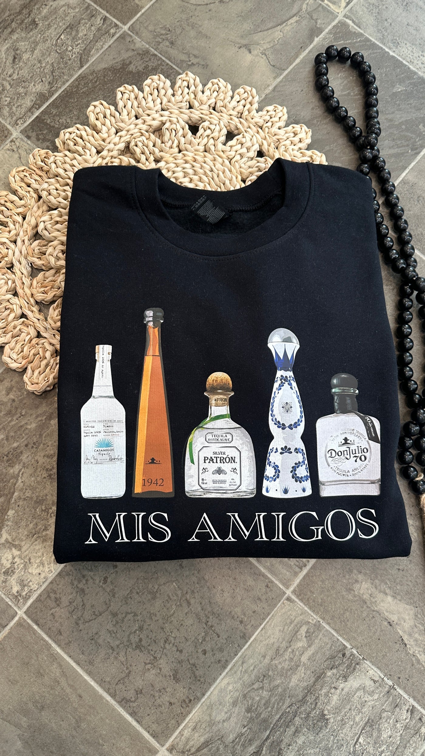 Mis Amigos Crewneck (Black)