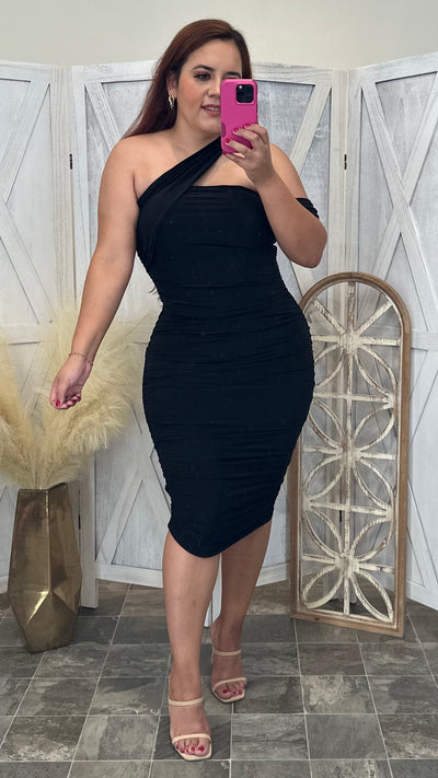 Ninette Midi Dress (Black)