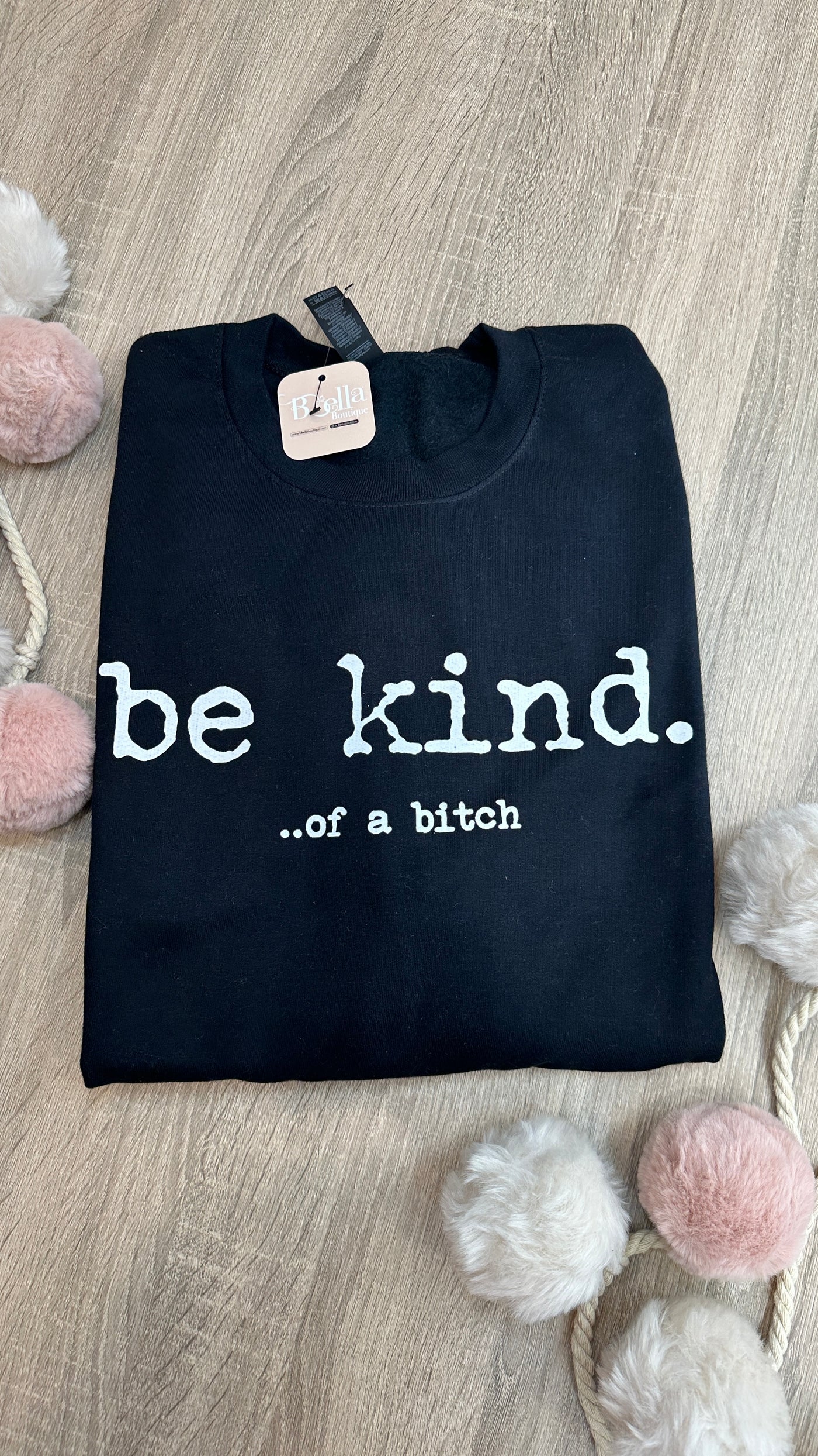 Be Kind Crewneck (Black)