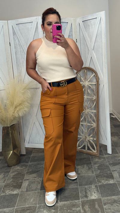 Kimora Cargo Pants (Camel)