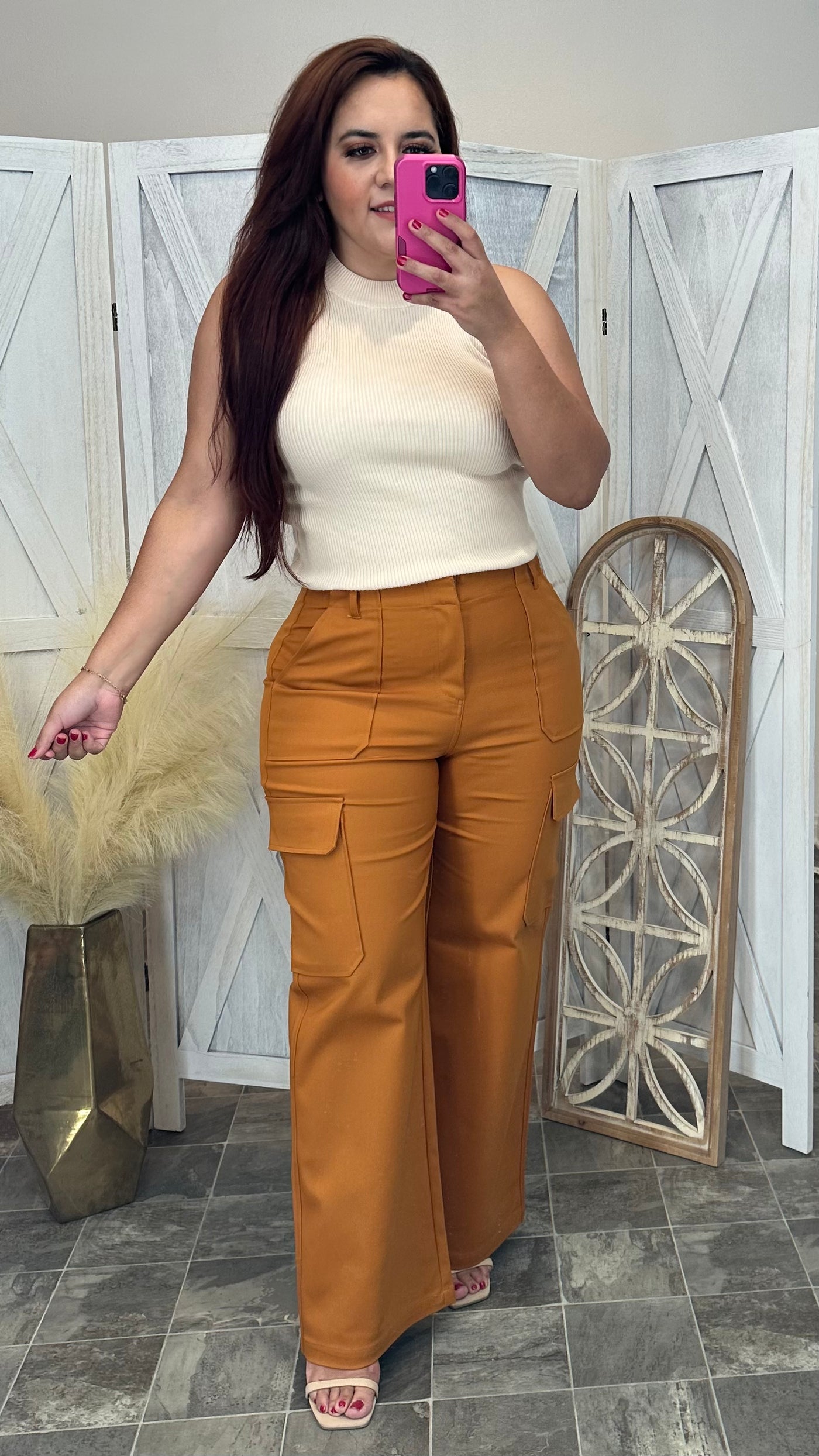 Kimora Cargo Pants (Camel)