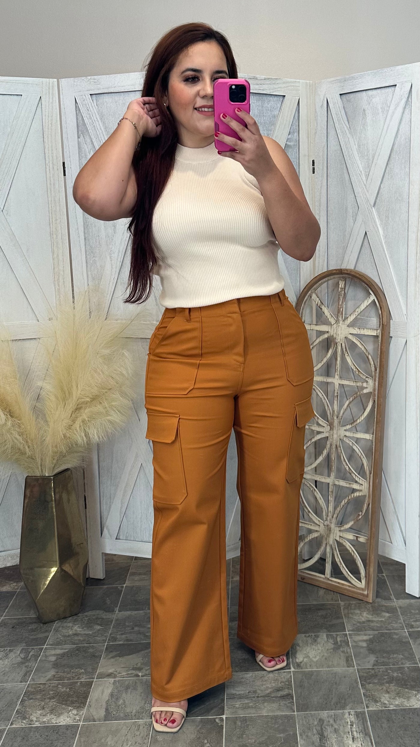 Kimora Cargo Pants (Camel)