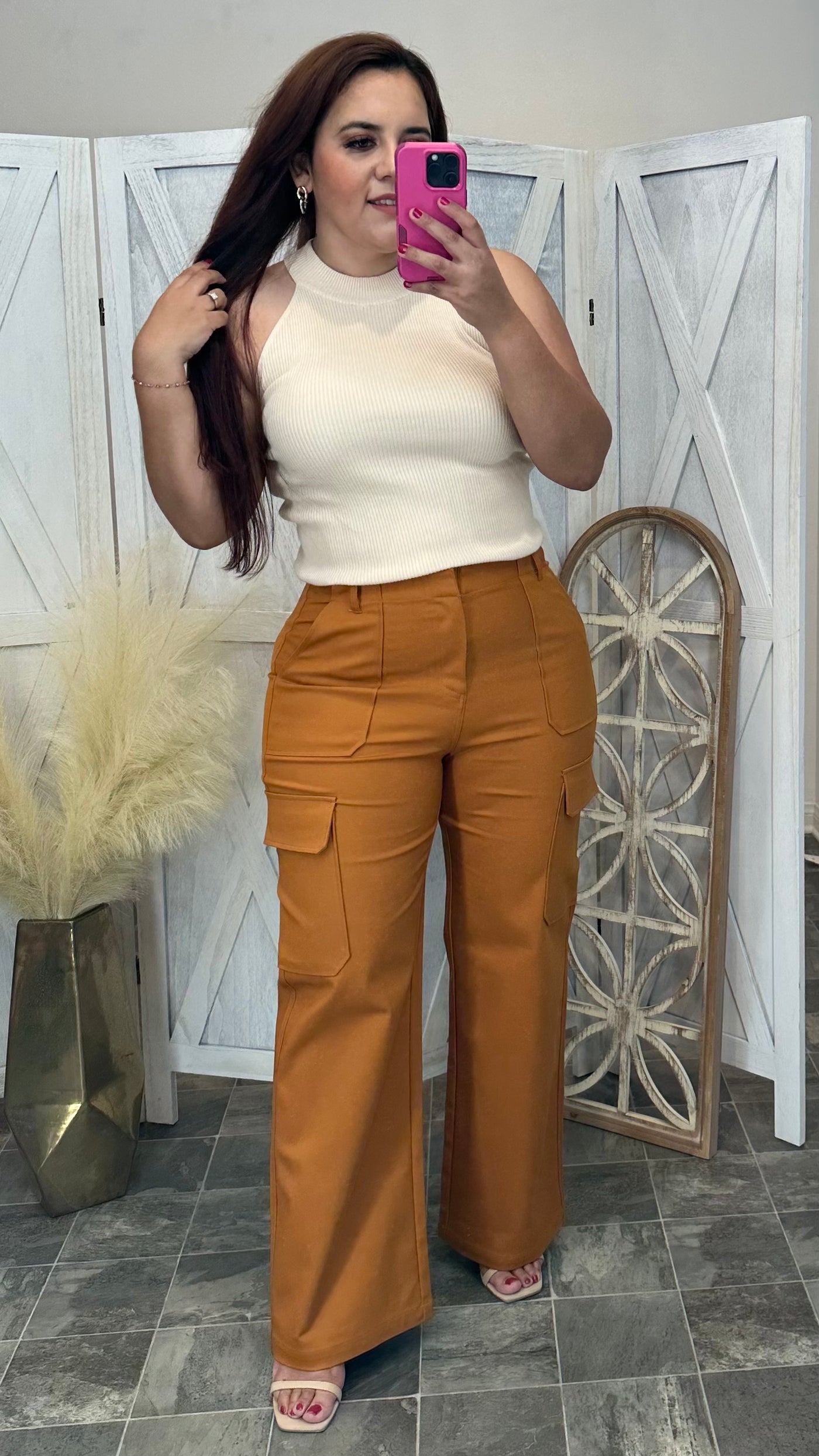 Kimora Cargo Pants (Camel)