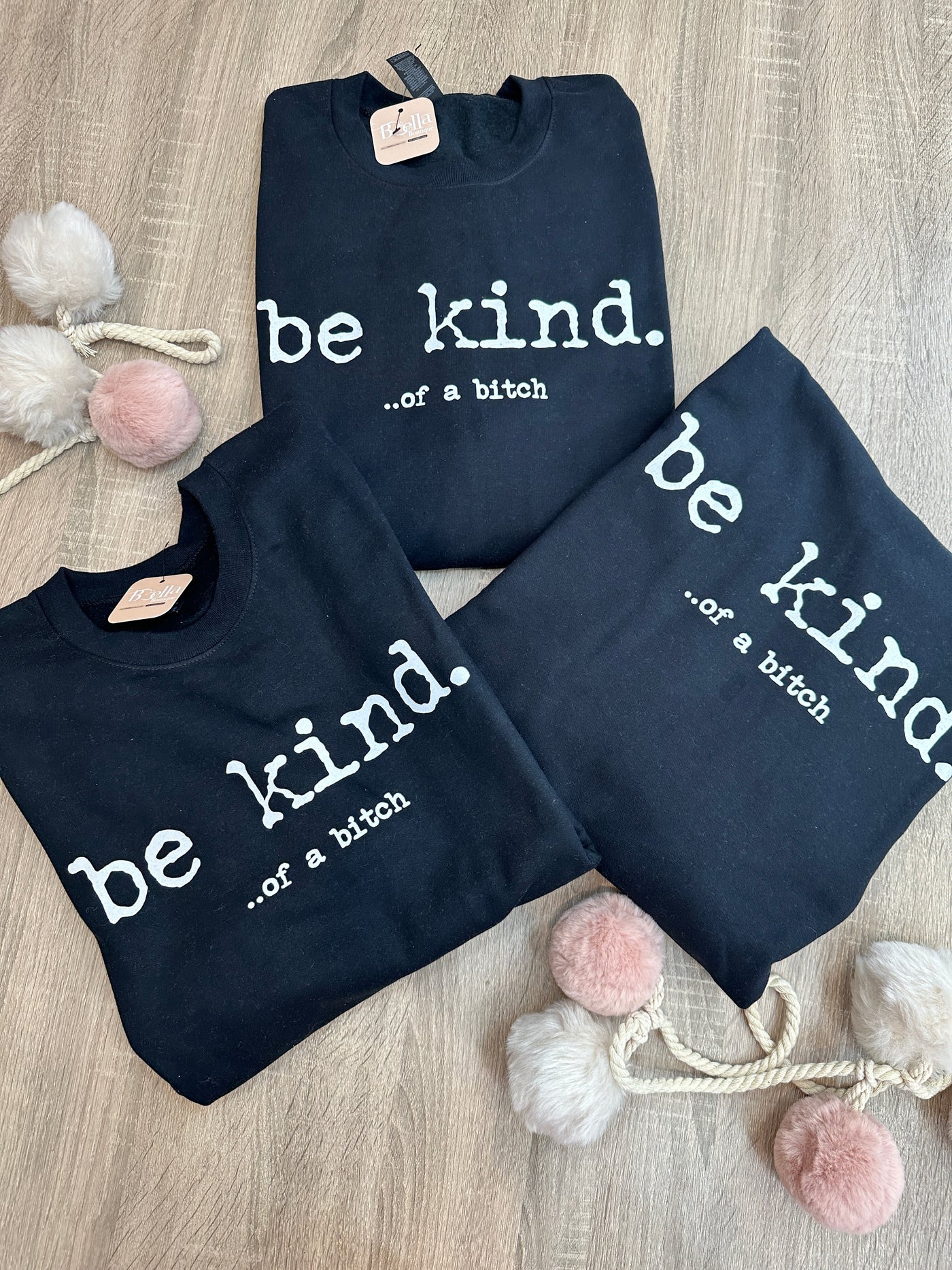 Be Kind Crewneck (Black)