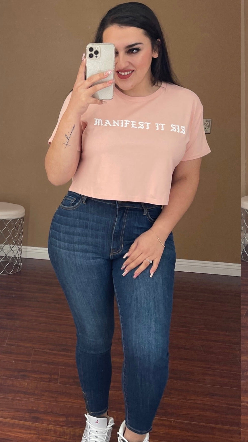 Manifest It Sis Crop Top