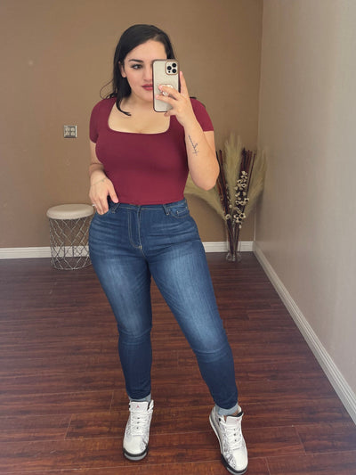 Your Fave Crop Top (Burgundy)