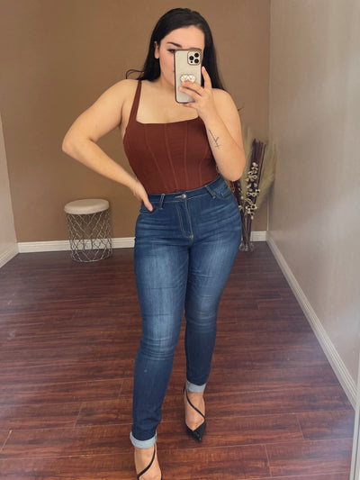 Tia Bodysuit (Brown)