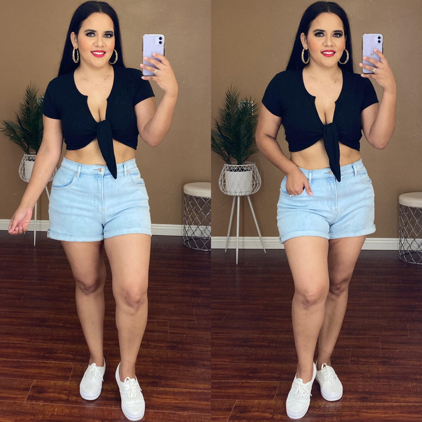 Knot Crop Top (Black)