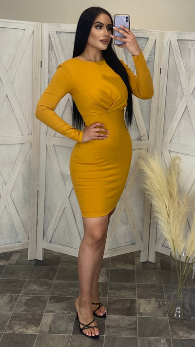 Corine Dress (Mustard)