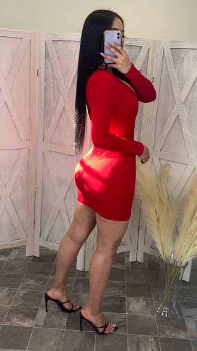 Vane Dress (Red)