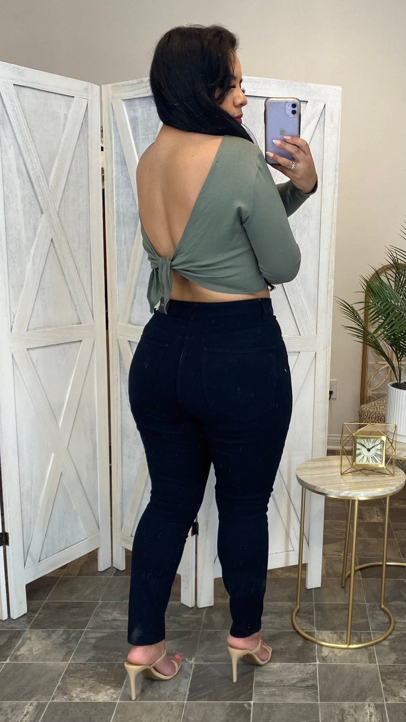 Tie Knot Top (Green)