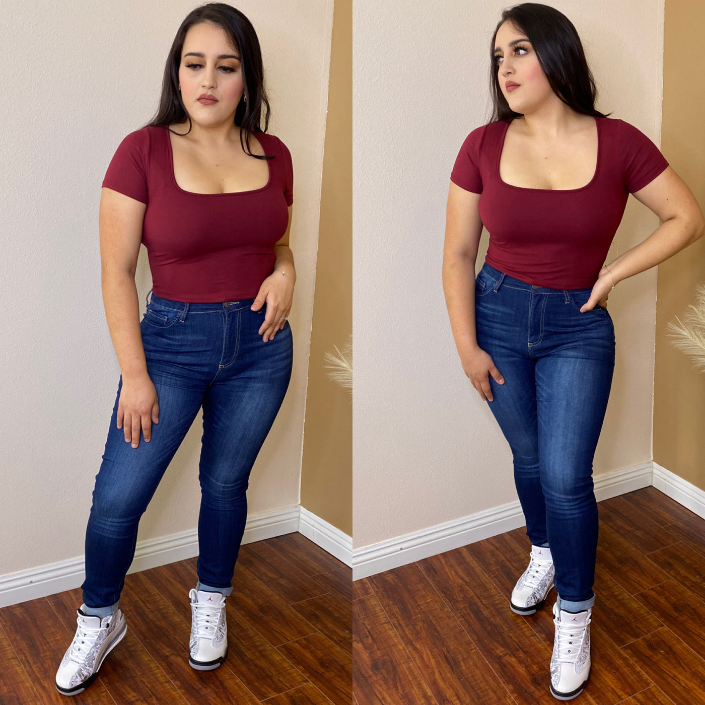 Your Fave Crop Top (Burgundy)