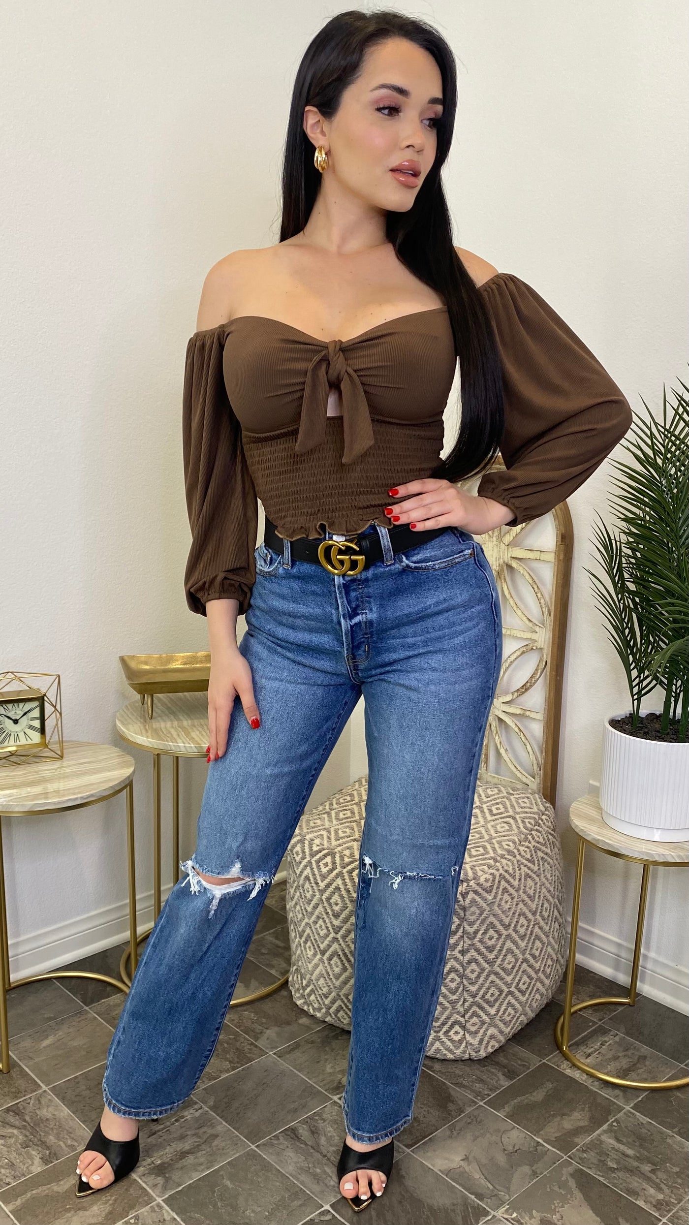 Sofiane Top (Brown)