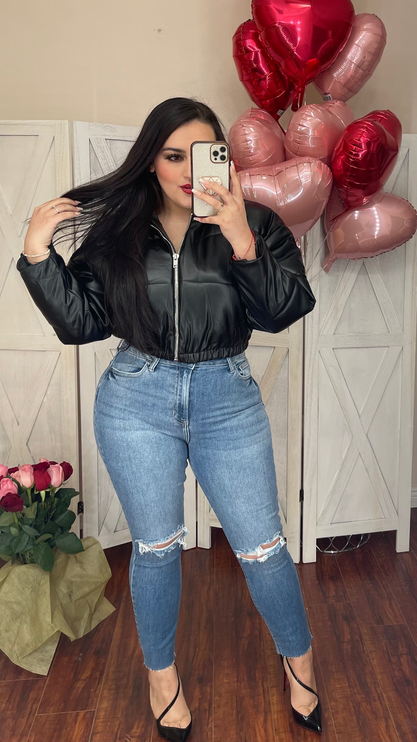 Leather Bomber Jacket