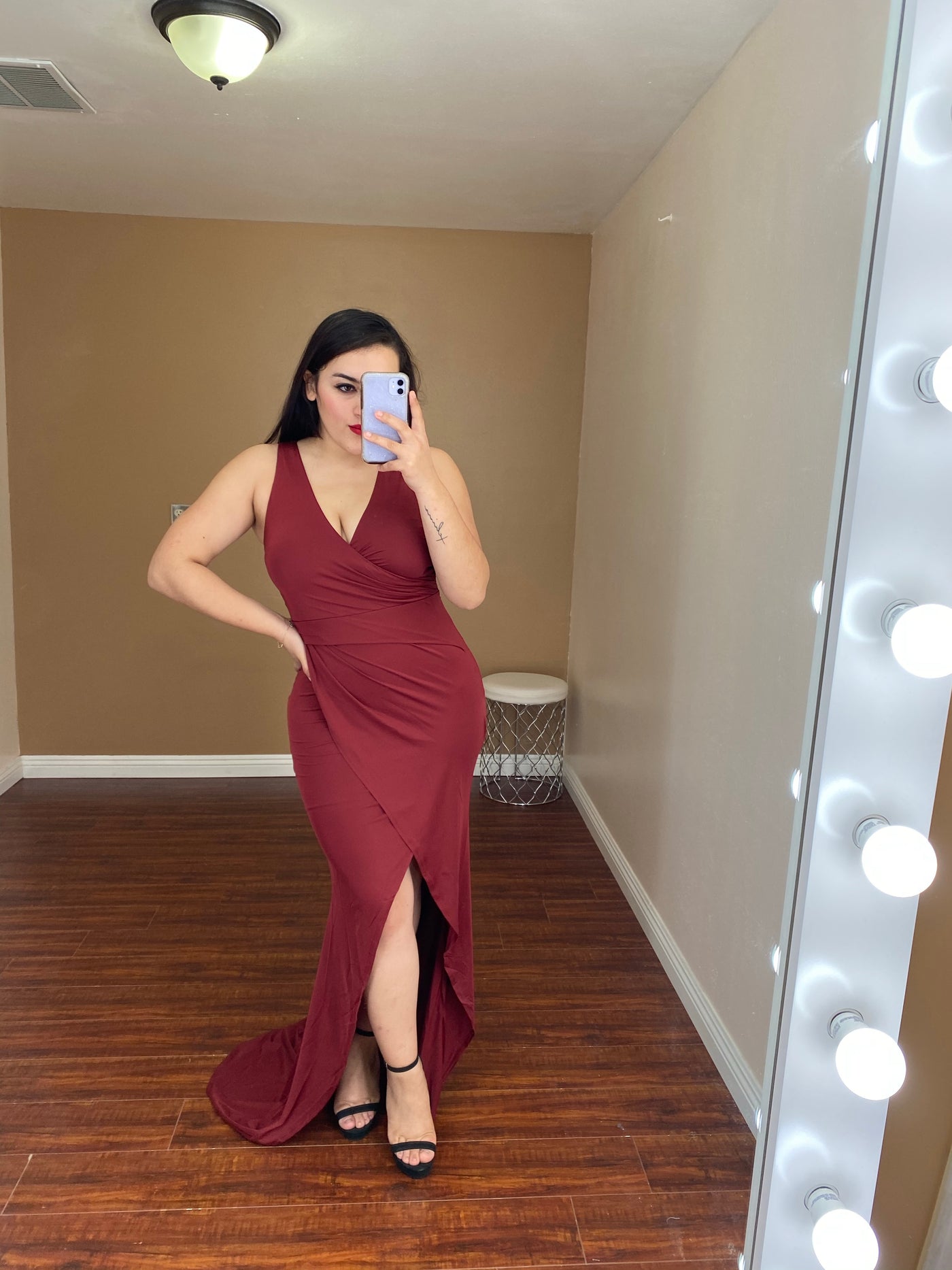 Sorella Gown (Burgundy)