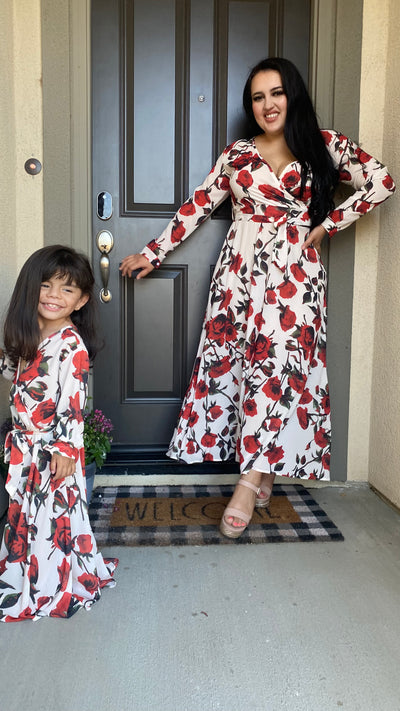Floral Print Matching Dress