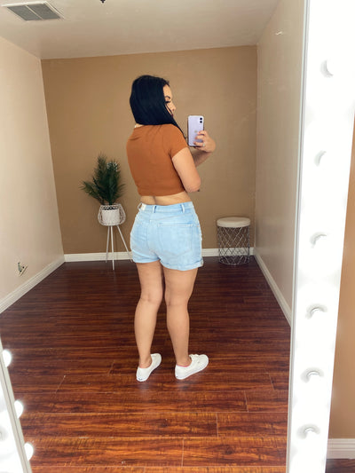 Knot Crop Top (Rust)