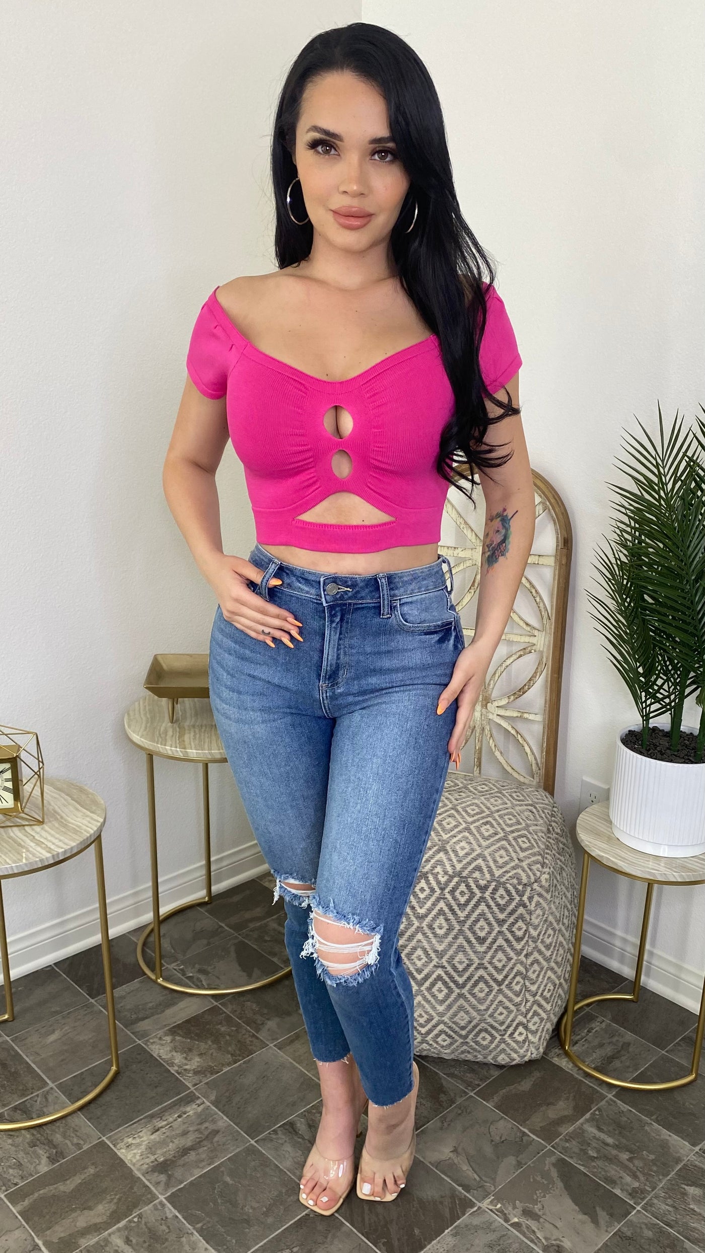 Lola Top (Fuchsia)