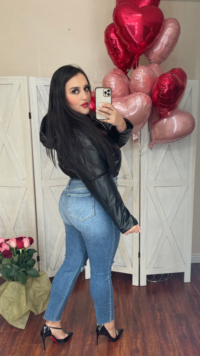 Leather Bomber Jacket