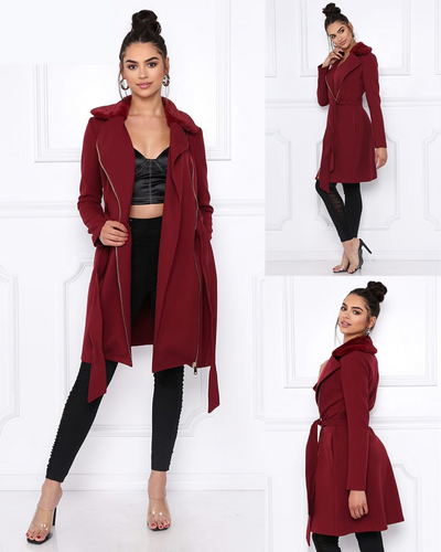 Townsend Coat (Burgundy)