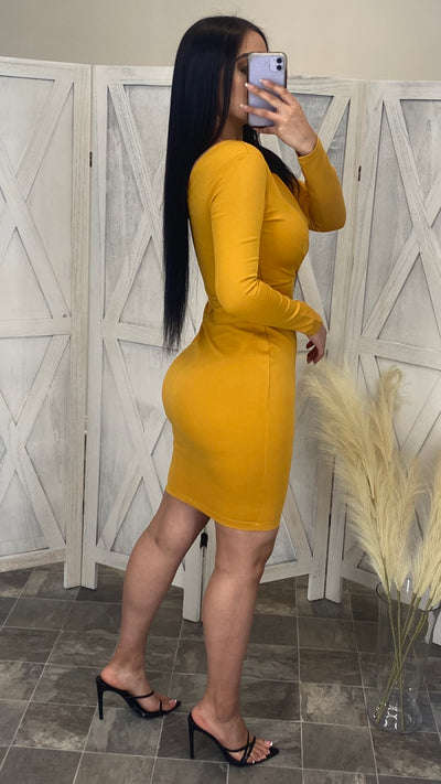 Corine Dress (Mustard)